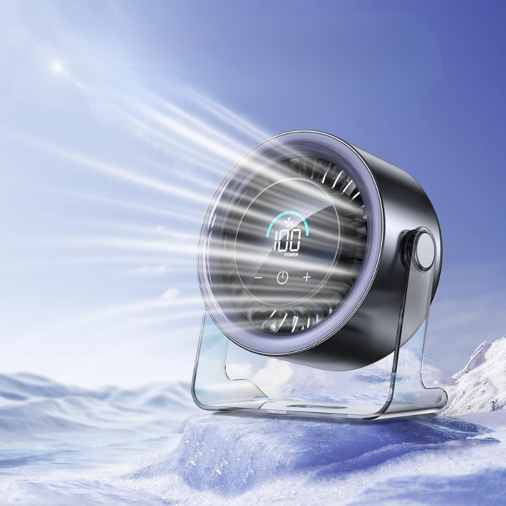 Desk Fan Portable Cooling Fan Quiet Oscillating Air Circulator