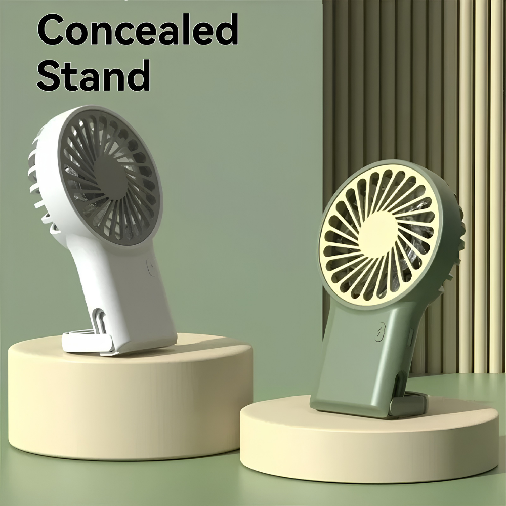 Kühlender tragbarer Handventilator, wiederaufladbar, mini, faltbar