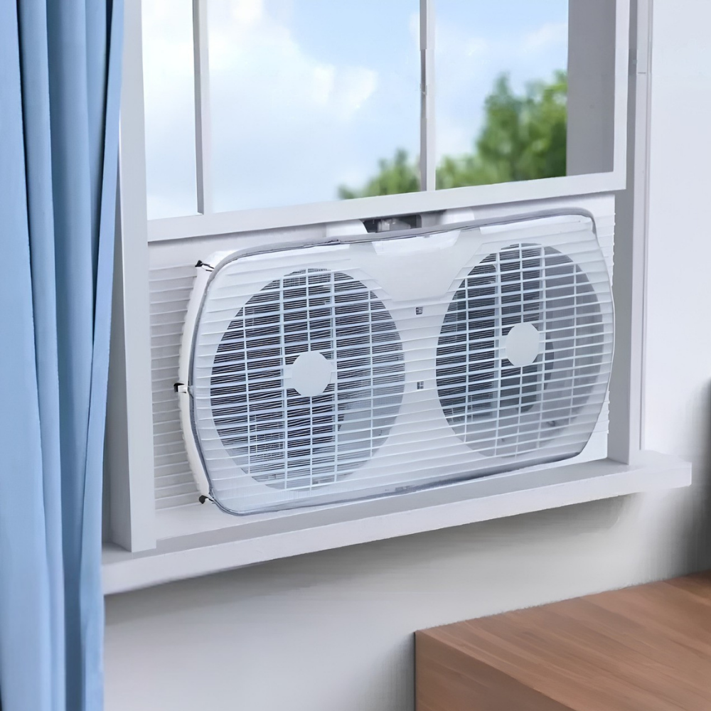 Cooling Twin Window Fan Electric Reversible Window Fan