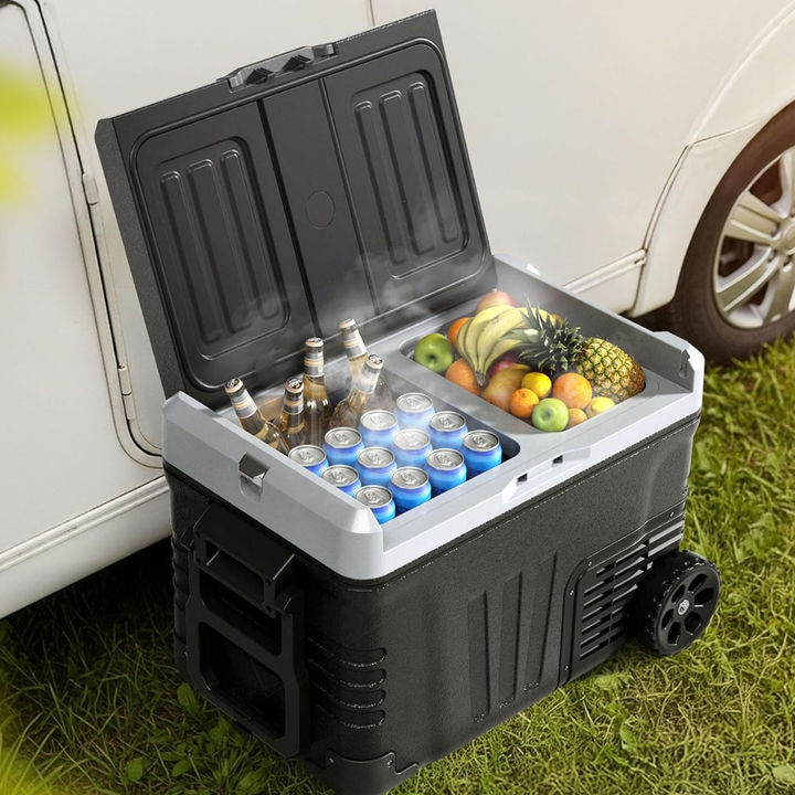 Mini-Kühlschrank Tragbare Auto-Gefriertruhe Rollbarer Camping-Kühler