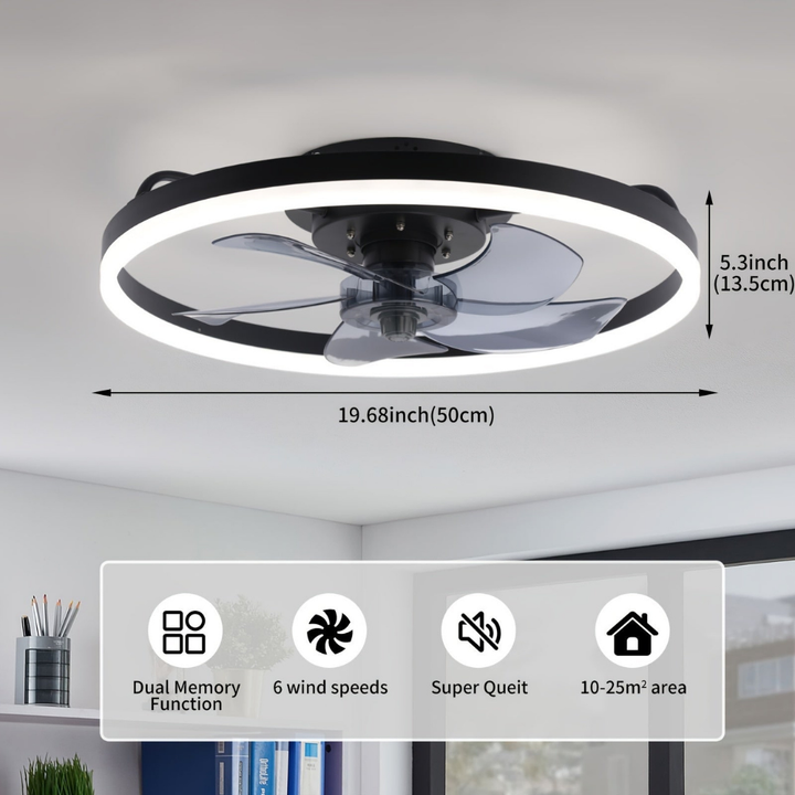 Energy Efficient Ceiling Fan Light Modern Design