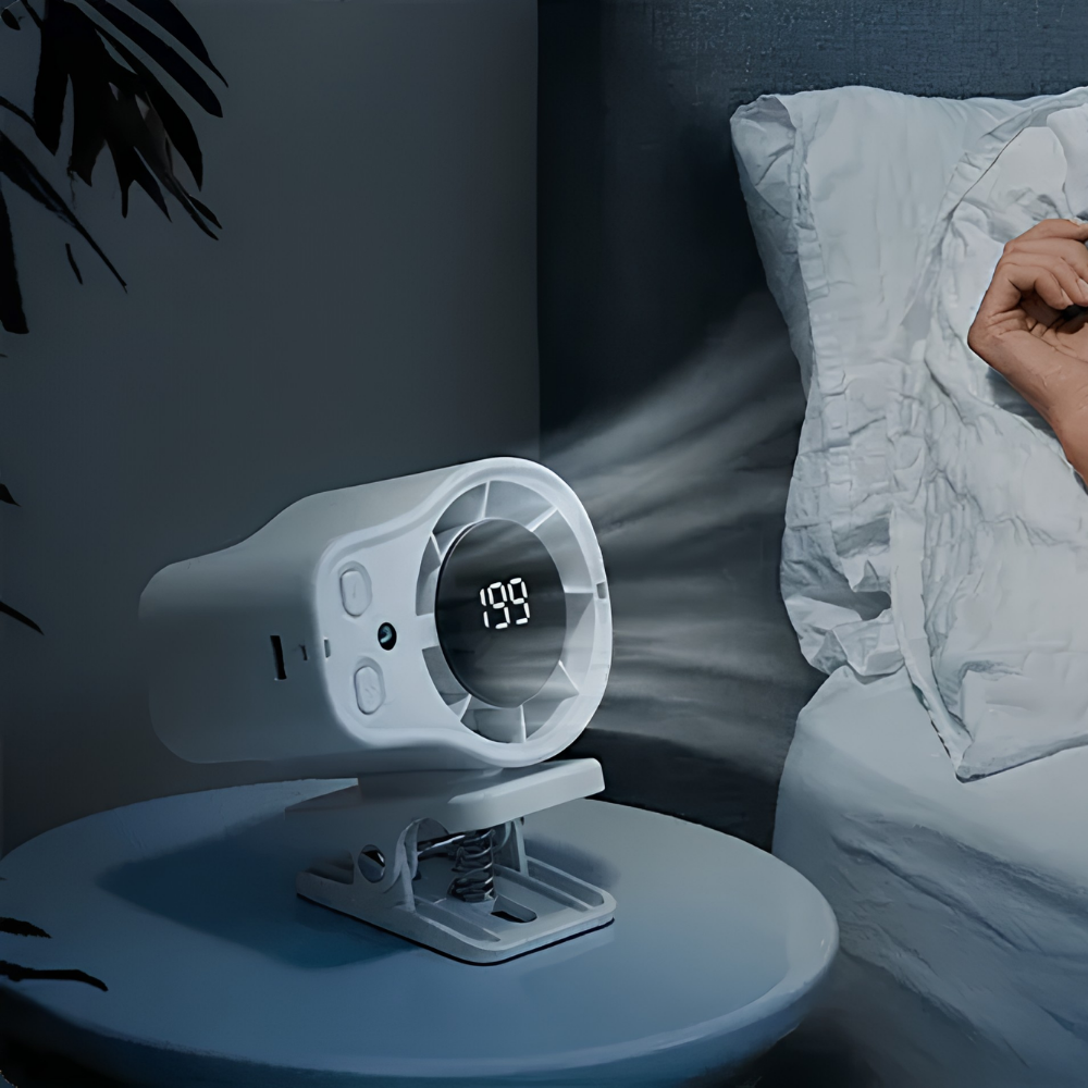 Ventilatore portatile rinfrescante da scrivania con clip regolabile e ventilazione fresca