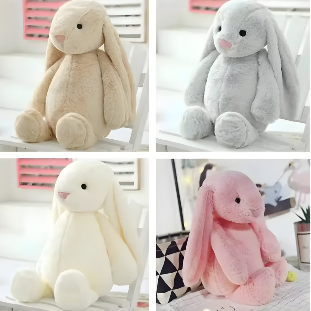 Plyšový zajíček Bunnycat měkká dlouho ušní králíková panenka plyšová hračka dárek