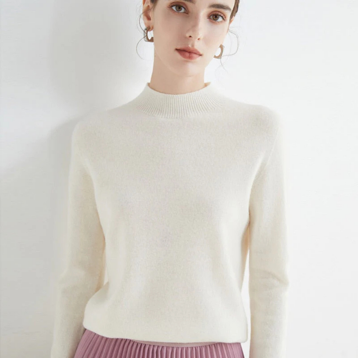 Maglione in cashmere e seta Maglione leggero a maglia Maglione in cashmere