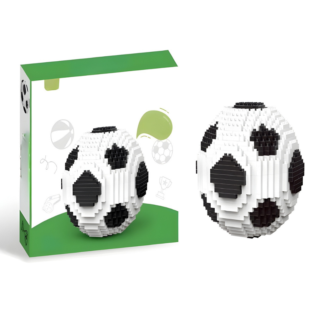 Building Blocks Soccer Trophy Model Sports Display Collectible