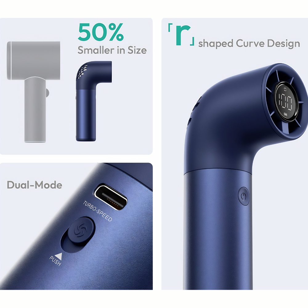 Cooling Portable Fan Handheld Rechargeable Foldable
