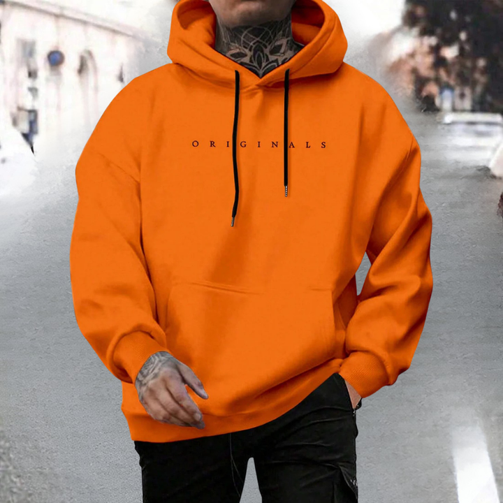 Men's Hooded Sweatshirt Casual Oversized Cotton Pullover