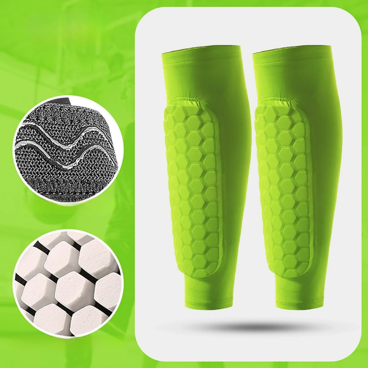 World Cup Honeycomb Padded Football Shin Guard Soccer Socks