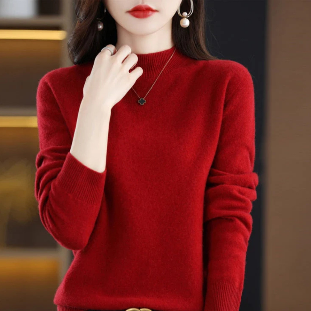 Maglione in cashmere e seta Maglione leggero a maglia Maglione in cashmere