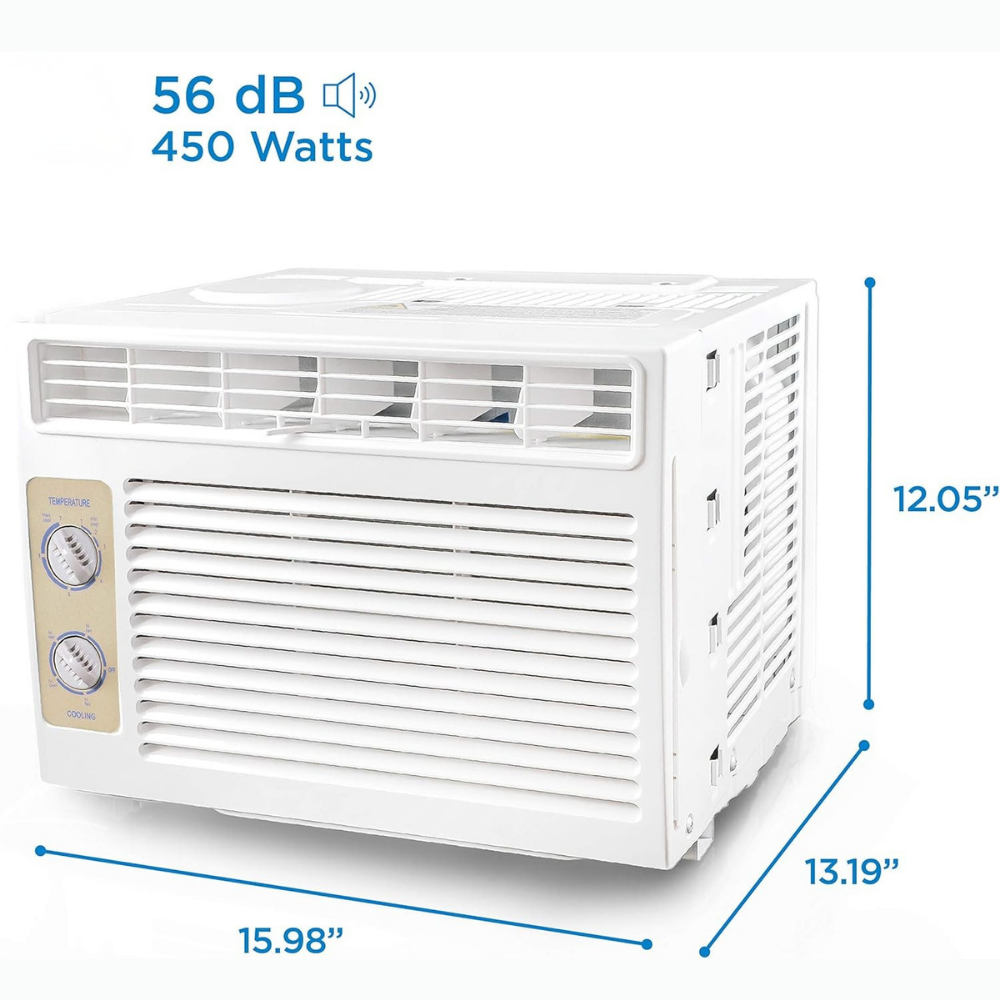 Unità di condizionamento finestra 5000 BTU compatta, silenziosa, per piccoli ambienti