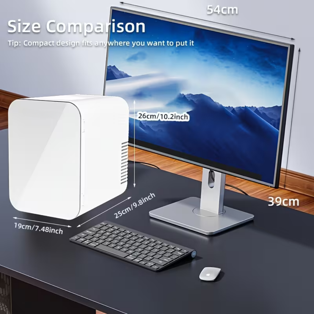 Mini lednička přenosná chladnička ohřívač kompaktní USB lednice