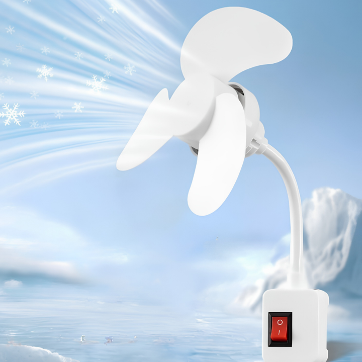 Chladicí stolní ventilátor, oscilující, tichý, kompaktní, přenosný