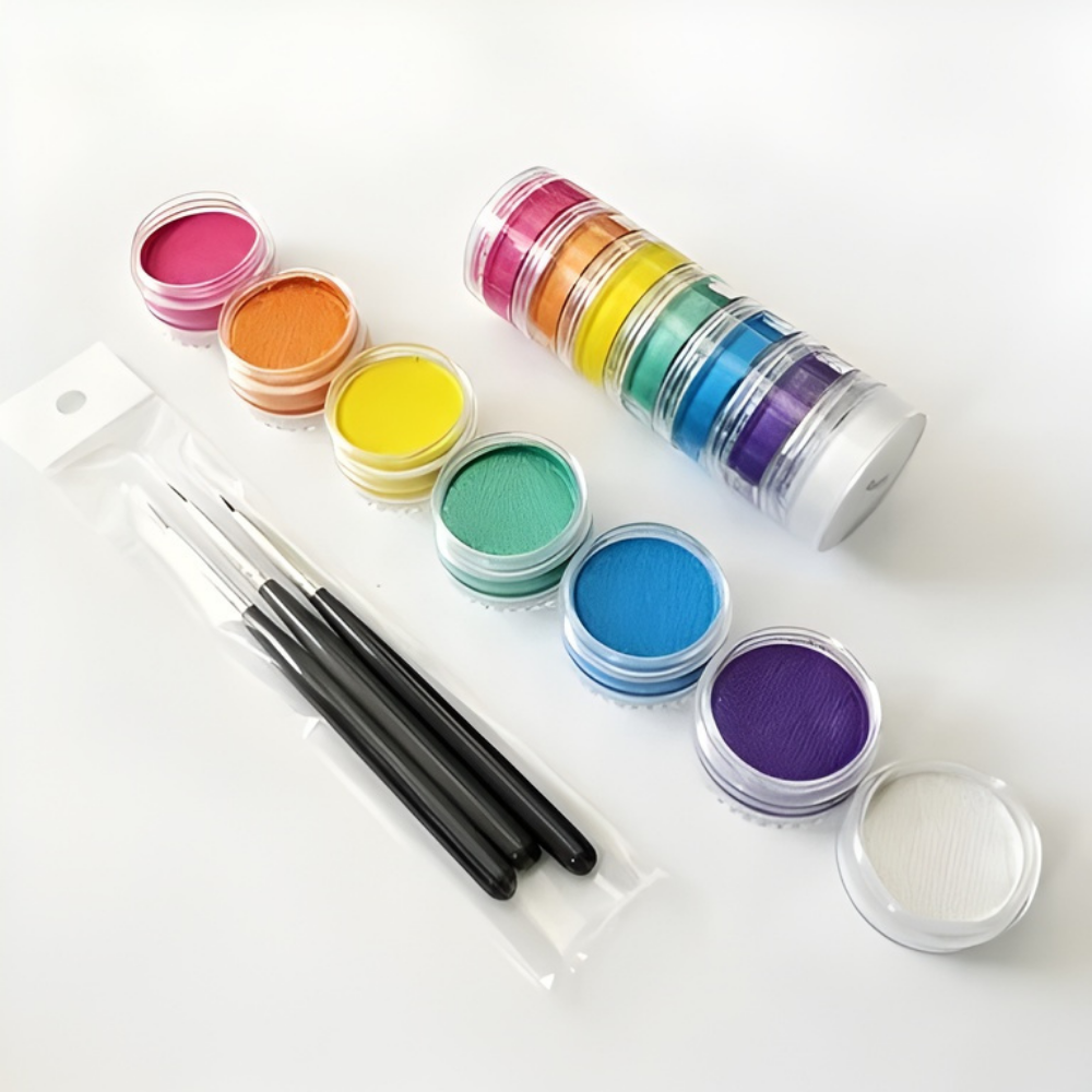 Body Paint Face Paint Set Rainbow Colors Washable Makeup World Cup