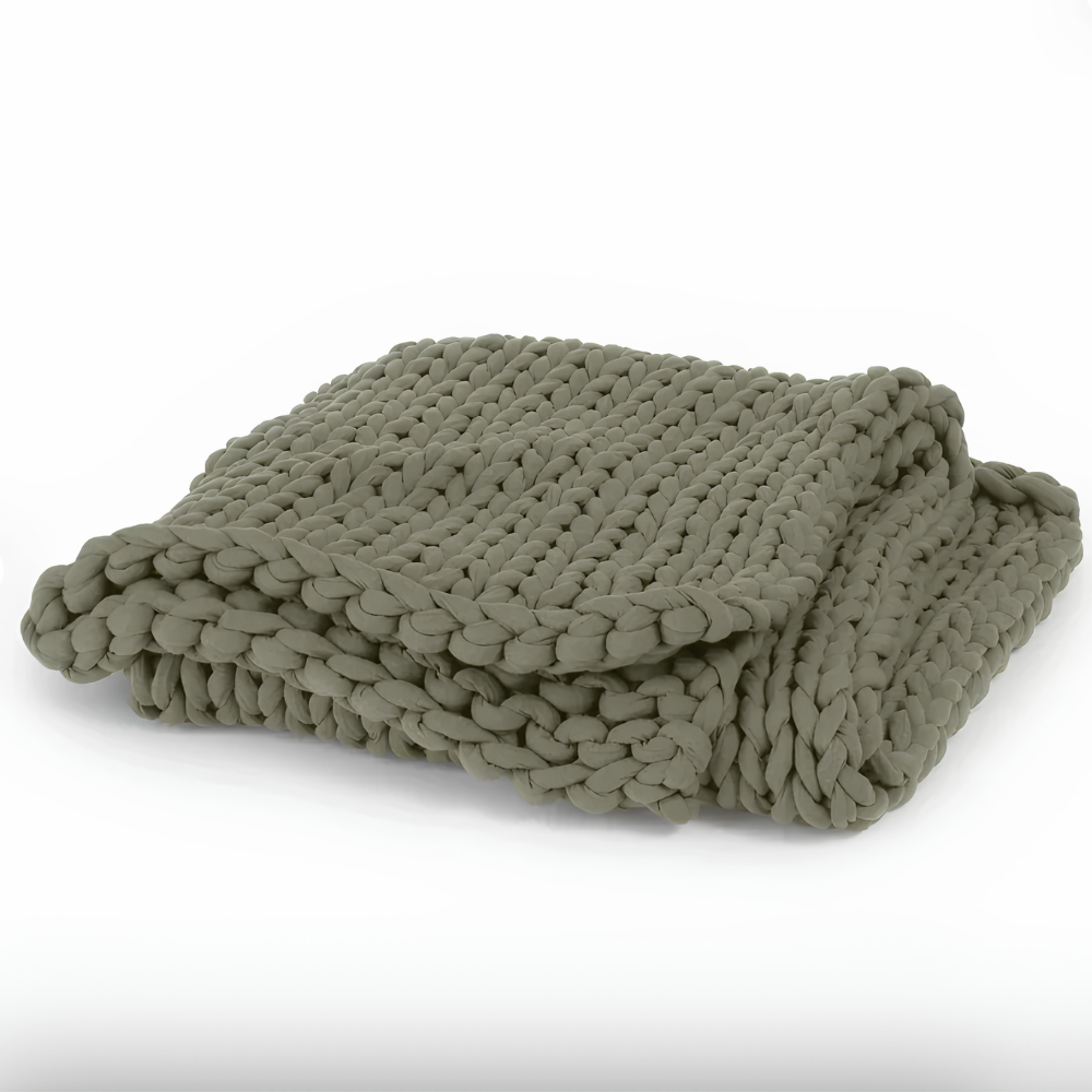 Coperta Ponderata Rinfrescante in Maglia Grossa per Dormire