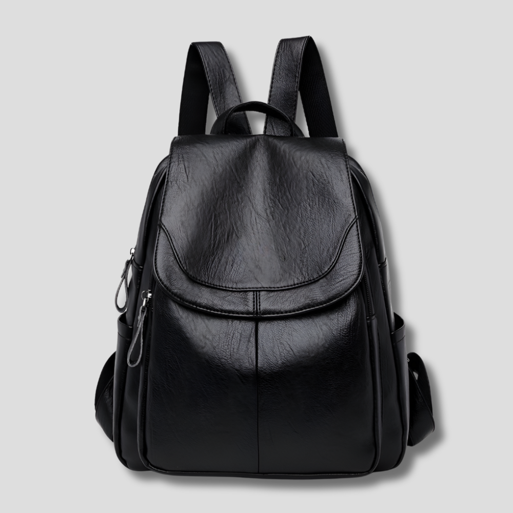 Damen Leder Rucksack Diebstahlsicherer Reißverschluss Kompakter Tagesrucksack