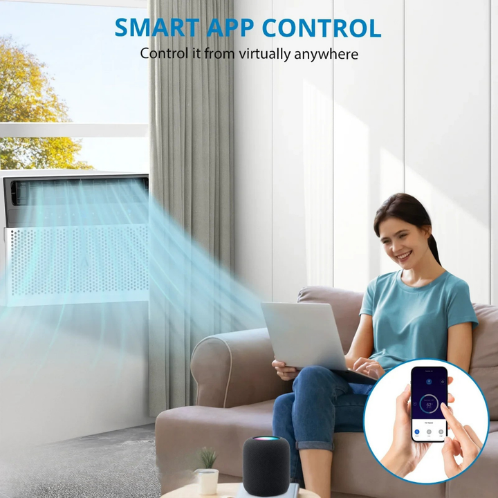 Tragbare Klimaanlage 6000 BTU Fenstergerät Intelligente Kühlung