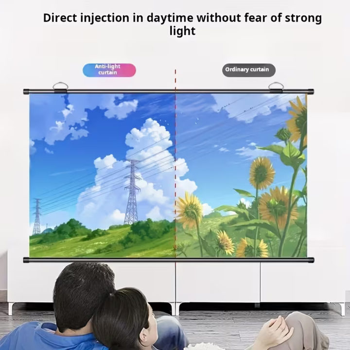 Projektorleinwand Weltmeisterschaft 120 Zoll HD Wandmontage Heimkino