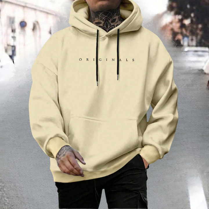Men's Hooded Sweatshirt Casual Oversized Cotton Pullover