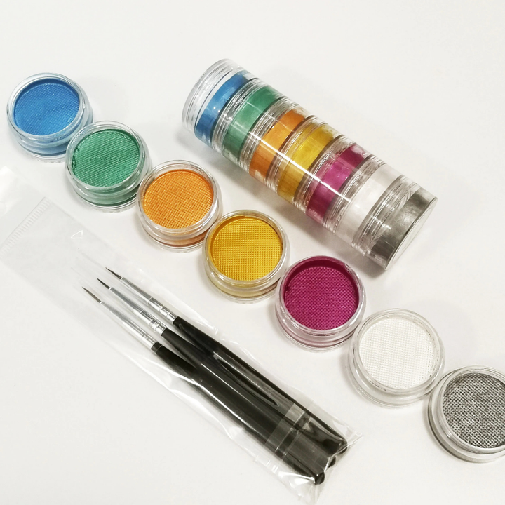 Body Paint Face Paint Set Rainbow Colors Washable Makeup World Cup