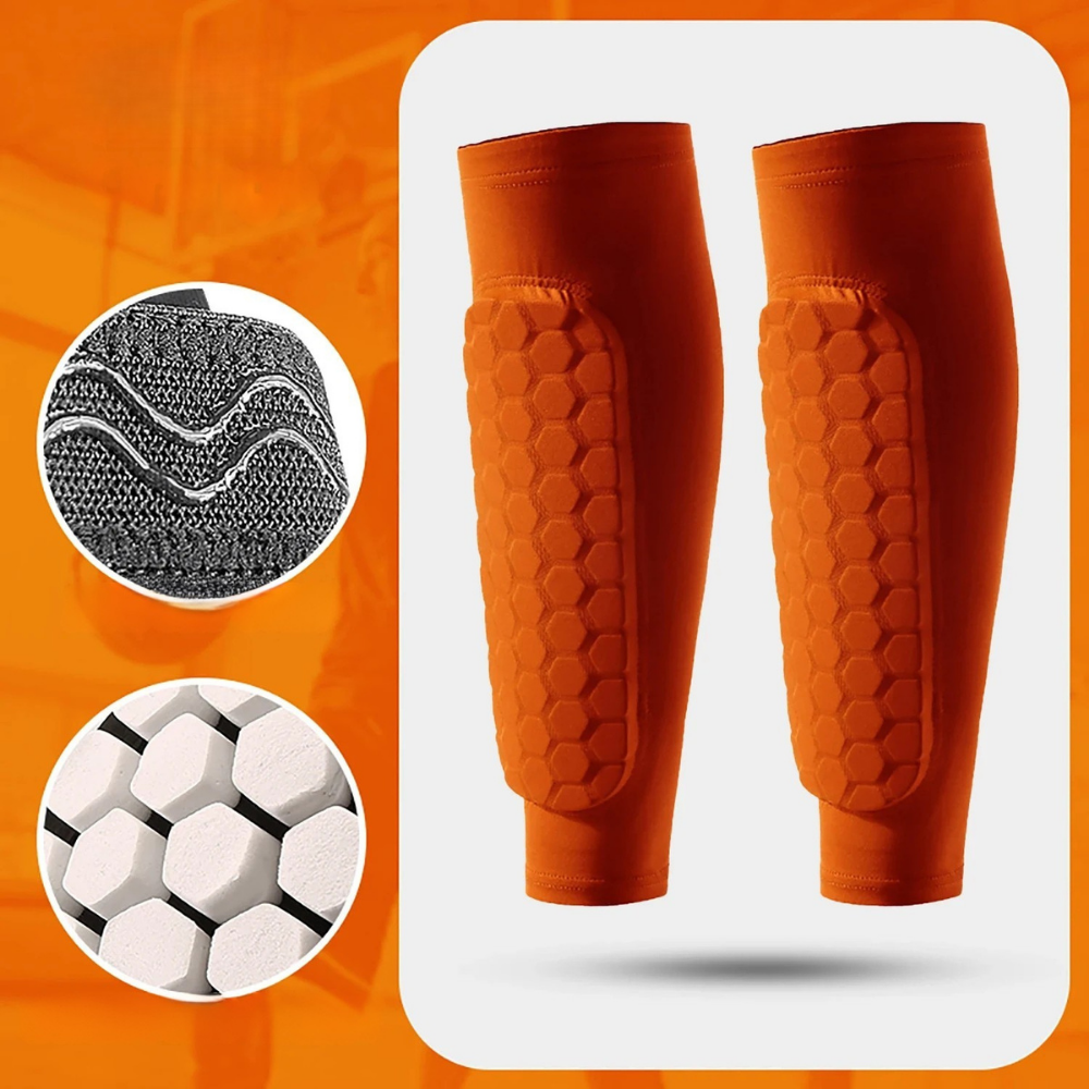 World Cup Honeycomb Padded Football Shin Guard Soccer Socks