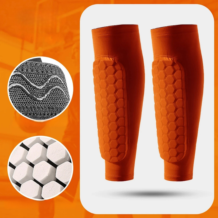 World Cup Honeycomb Padded Football Shin Guard Soccer Socks