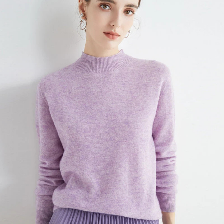 Maglione in cashmere e seta Maglione leggero a maglia Maglione in cashmere