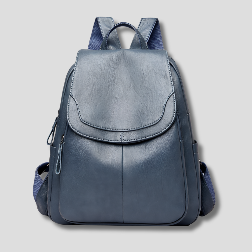 Damen Leder Rucksack Diebstahlsicherer Reißverschluss Kompakter Tagesrucksack