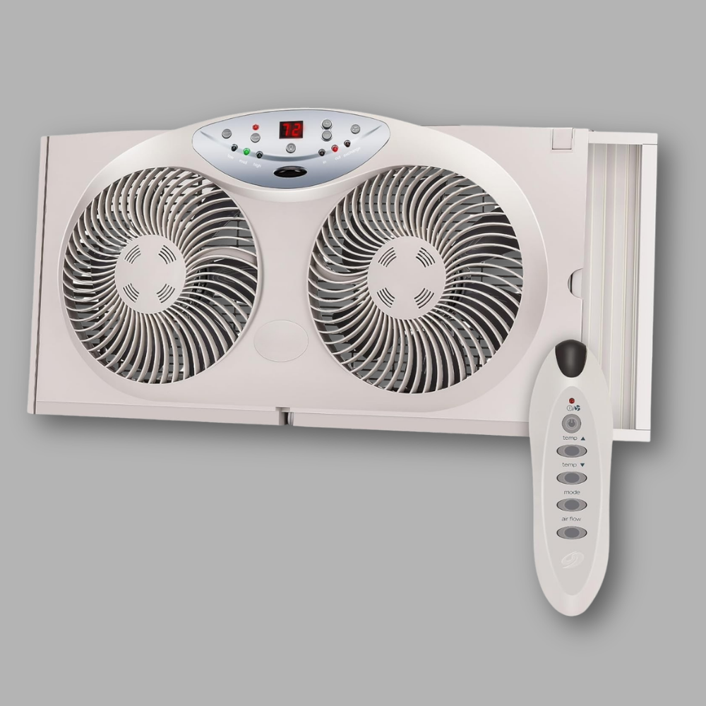Okno ventilátor s dvojitým reverzibilním prouděním vzduchu, chladicí ventilátor s dálkovým ovládáním