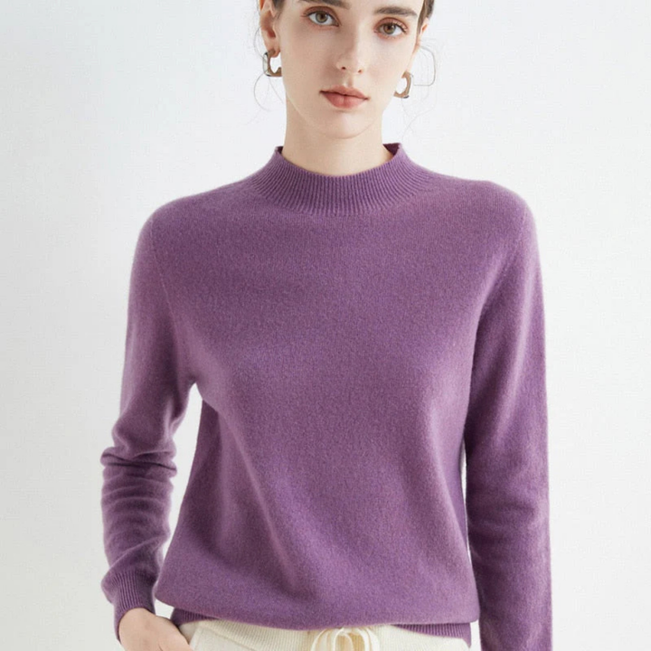 Maglione in cashmere e seta Maglione leggero a maglia Maglione in cashmere