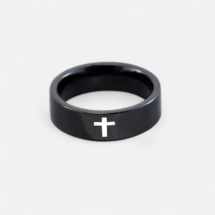 Celzoir | Bague Homme Croix Acier Européenne