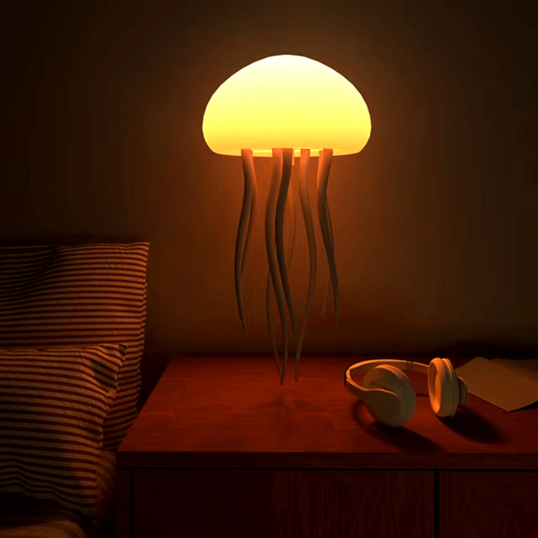 Jellyfish Lamp Rechargeable Color Changing RGB Mood Night Light With Glowing Tentacles - Image 2