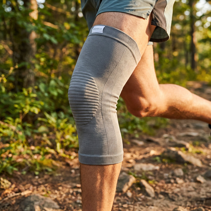 Knee Compression Sleeve Flexible Support Brace With Ribbed Design For Stability - Image 7