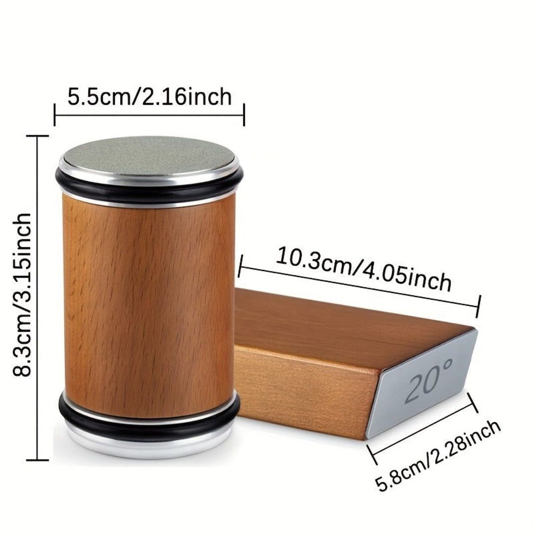 Knife Sharpener Manual With Angled Block And Interchangeable Diamond Stones For Kitchen Knives - Image 3