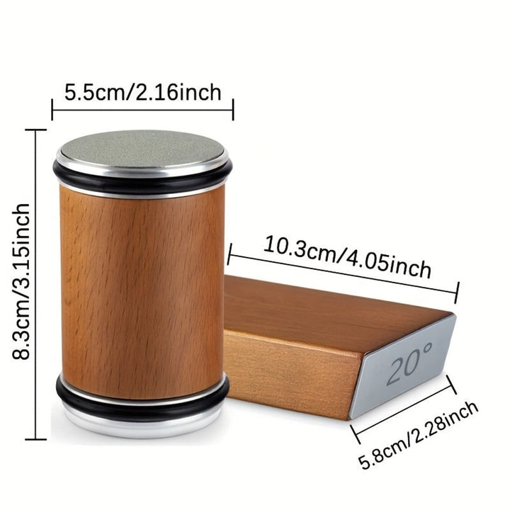 Knife Sharpener Manual With Angled Block And Interchangeable Diamond Stones For Kitchen Knives - Image 3