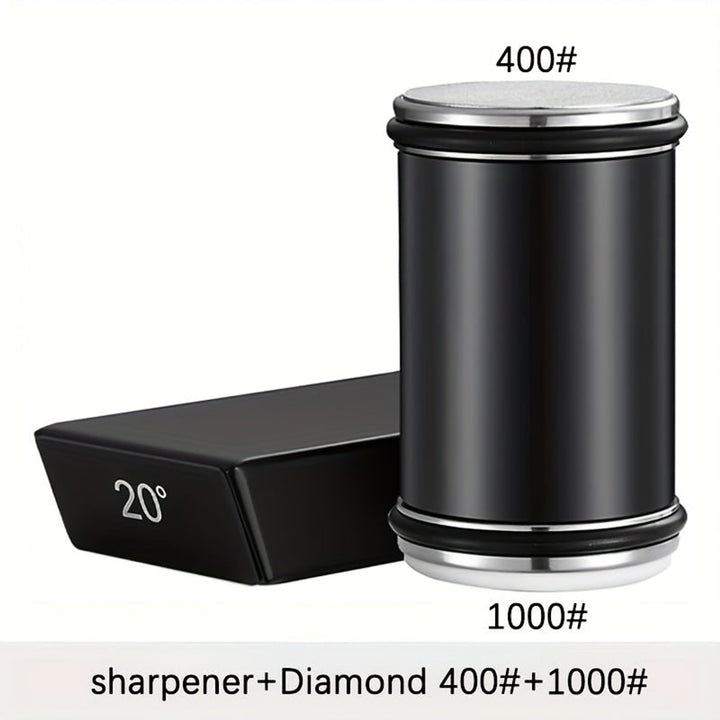 Knife Sharpener Manual With Angled Block And Interchangeable Diamond Stones For Kitchen Knives - Image 14