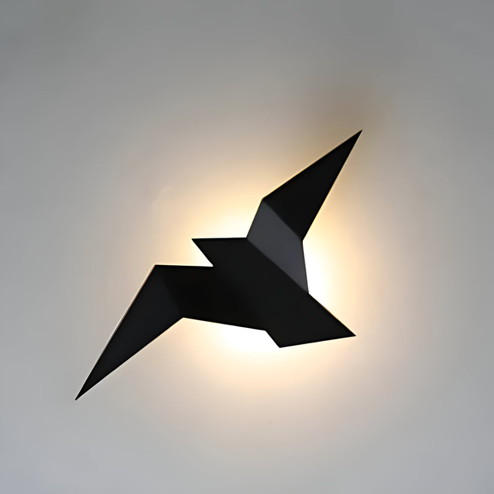 Lampada da parete in metallo origami LED per interni