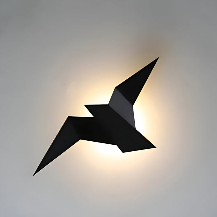Lampada da parete in metallo origami LED per interni