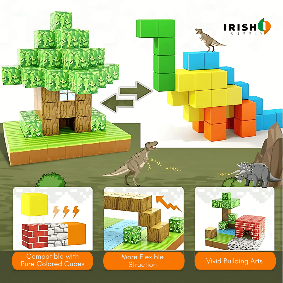 Magnetic Building Blocks Strong Magnets Cube Construction Set For Kids - Image 4