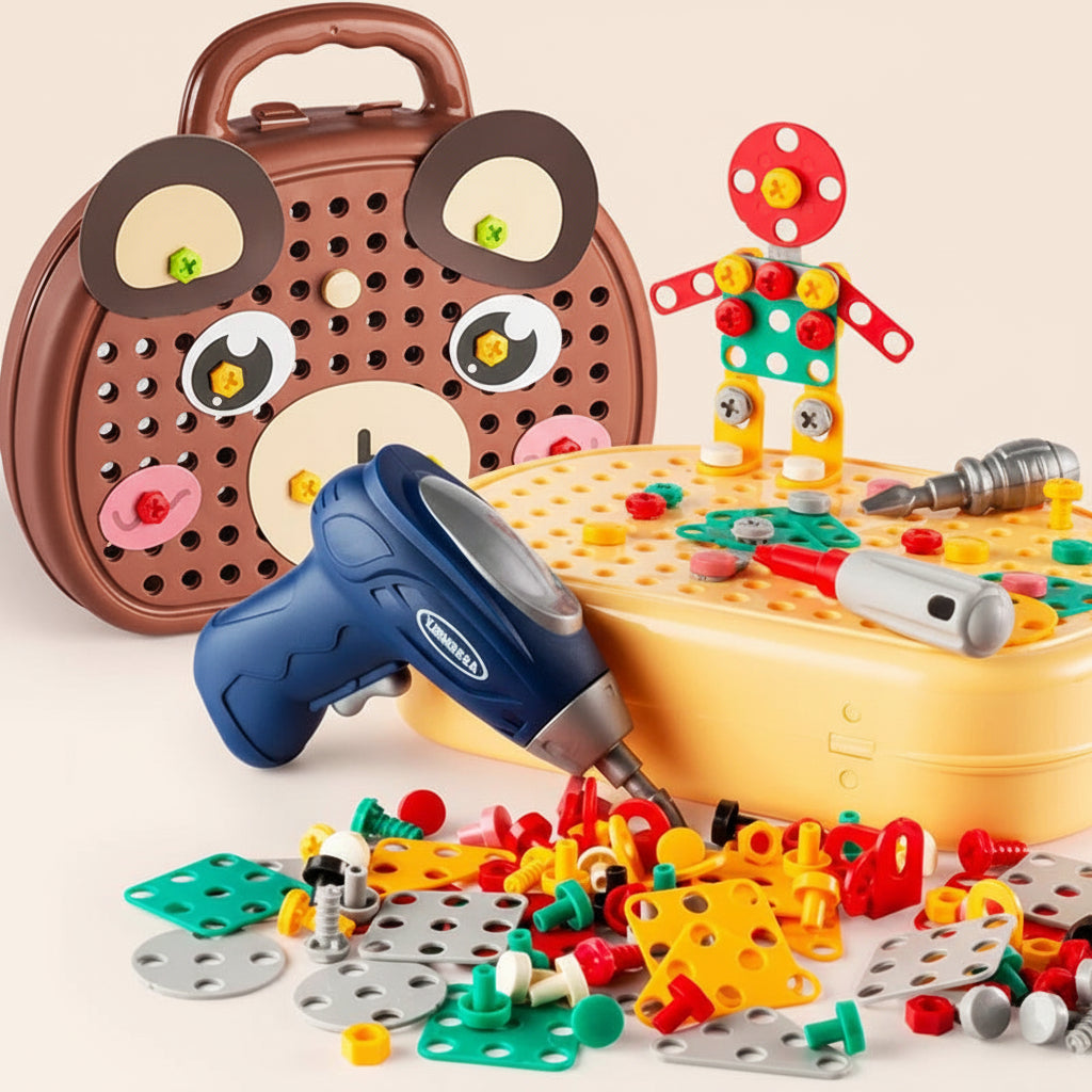 STEM Building Toy Kids Tool Set Electric Drill Kit