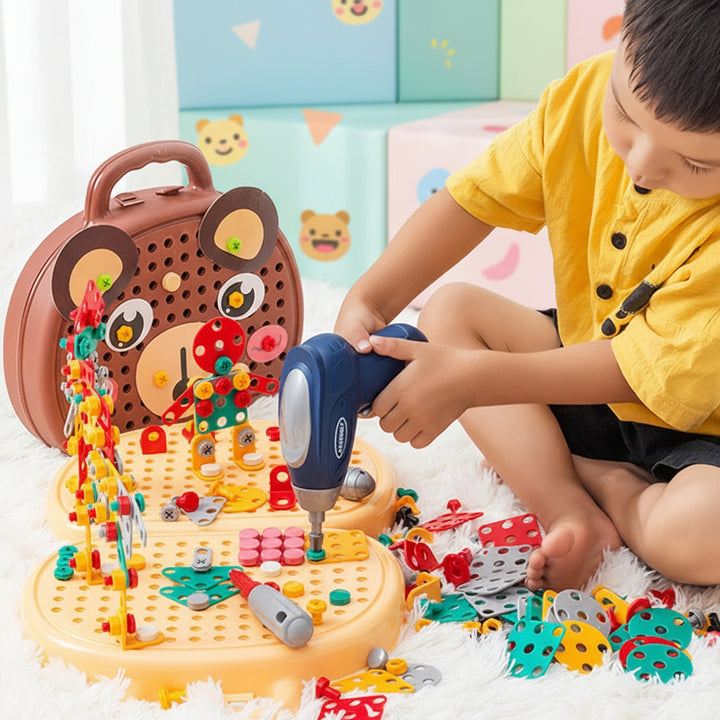 STEM Building Toy Kids Tool Set Electric Drill Kit