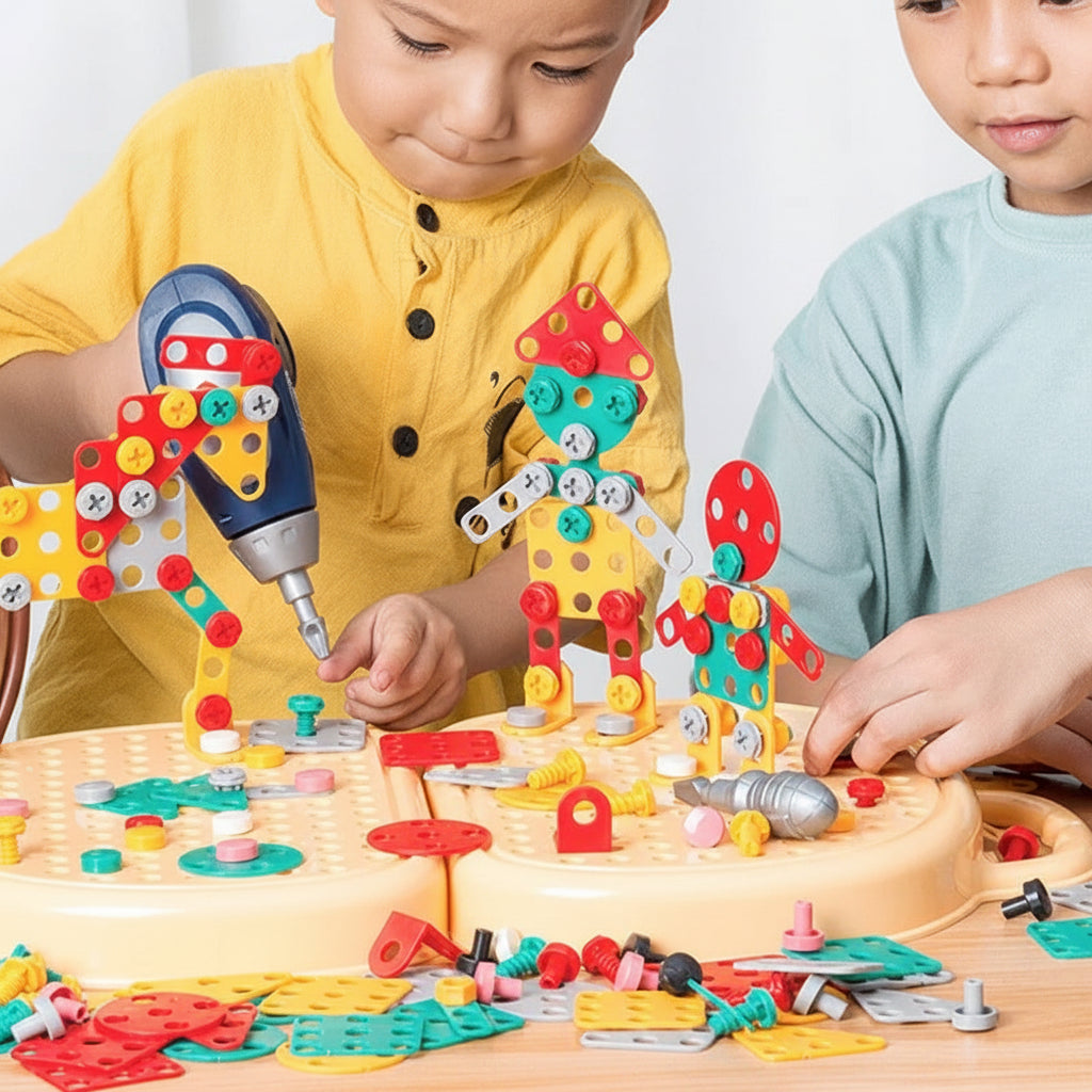 STEM Building Toy Kids Tool Set Electric Drill Kit