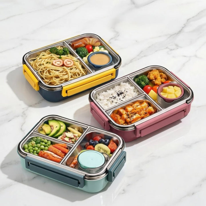 Meal Prep Container Insulated Bento Lunch Box Steel - Image 1