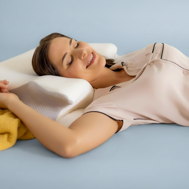 Memory Foam Orthopedic Ergonomic Neck Pillow Contoured - Image 3