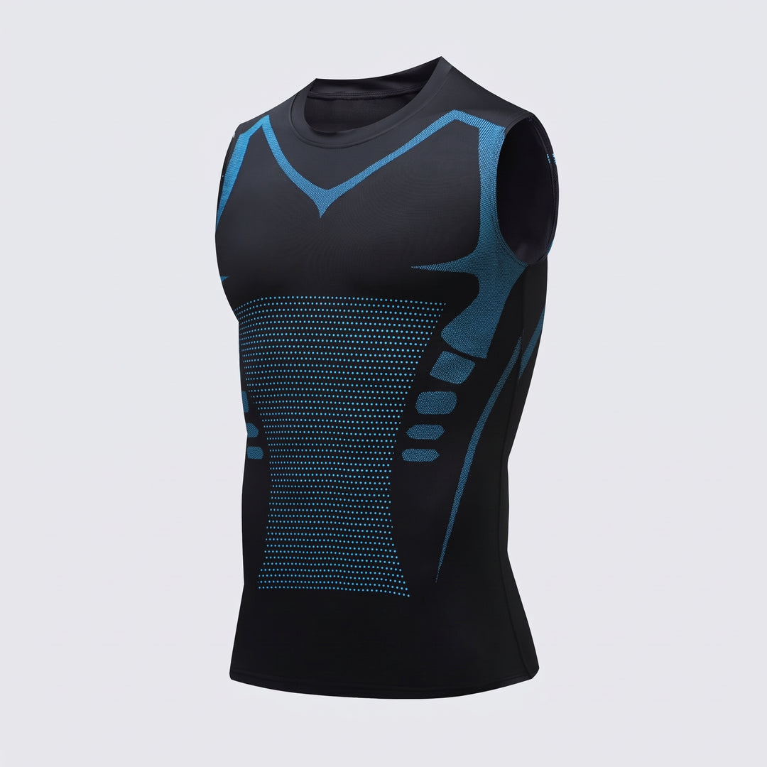 Men's Compression Tank Top Breathable Athletic Sleeveless Shirt For Gym Workout - Image 6