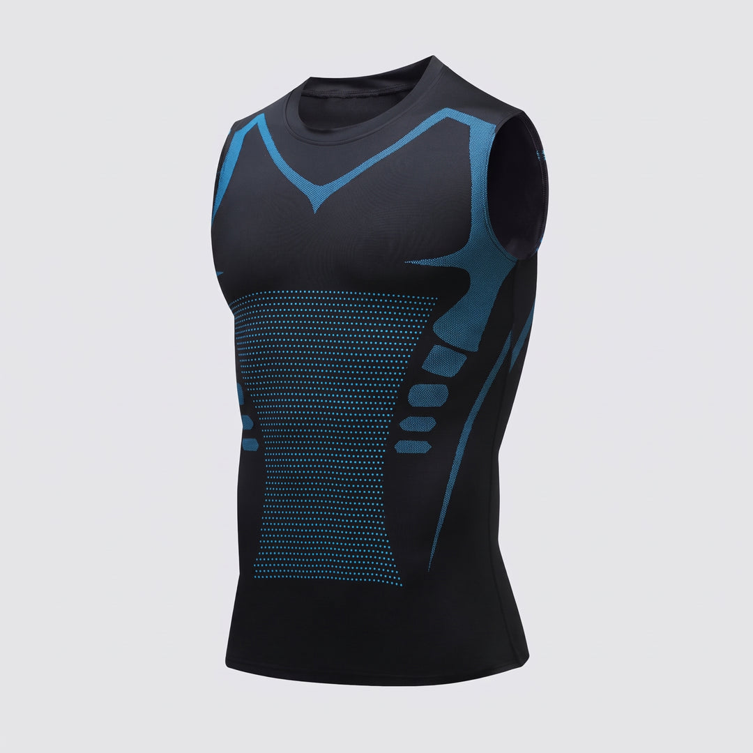 Men's Compression Tank Top Breathable Athletic Sleeveless Shirt For Gym Workout - Image 7