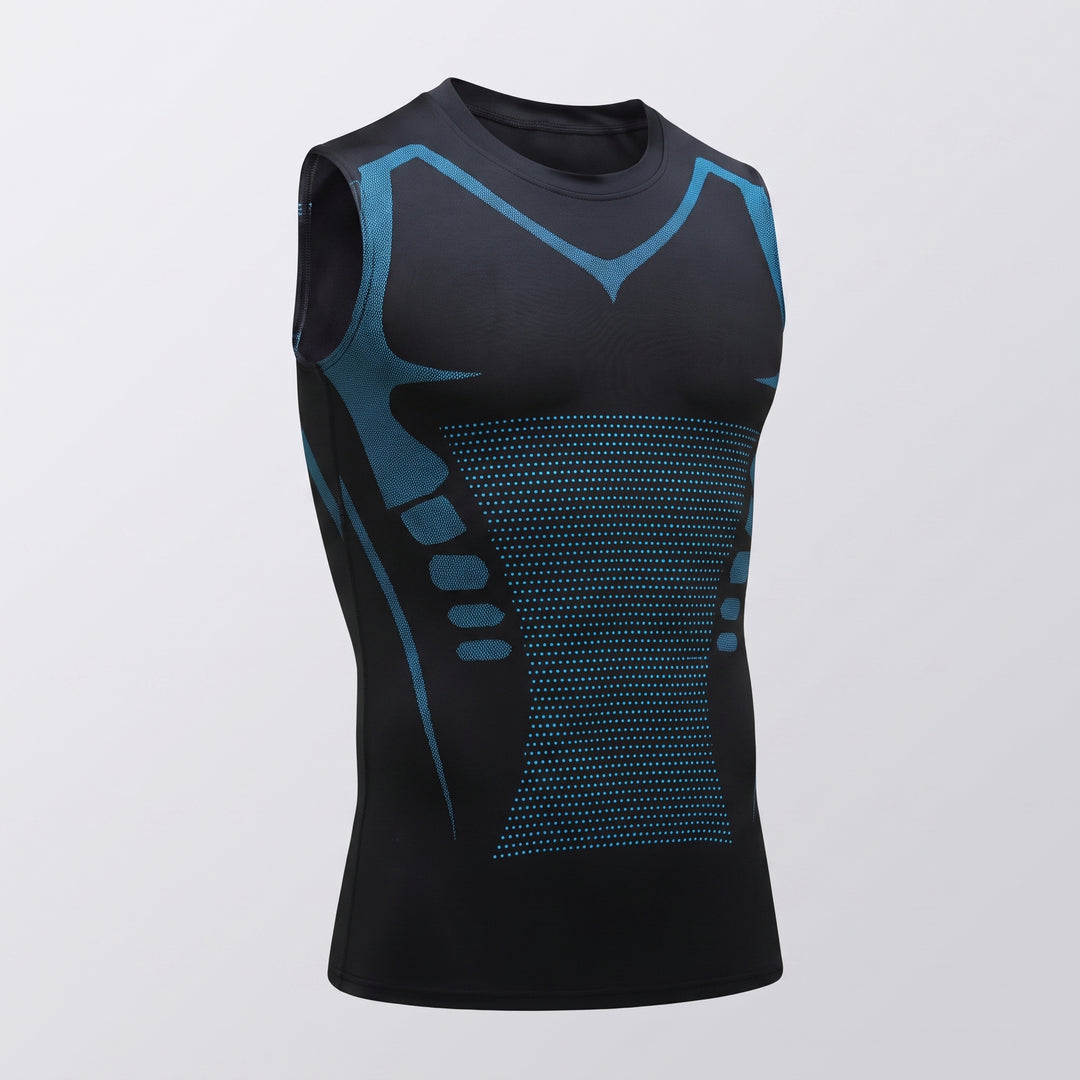Men's Compression Tank Top Breathable Athletic Sleeveless Shirt For Gym Workout - Image 4