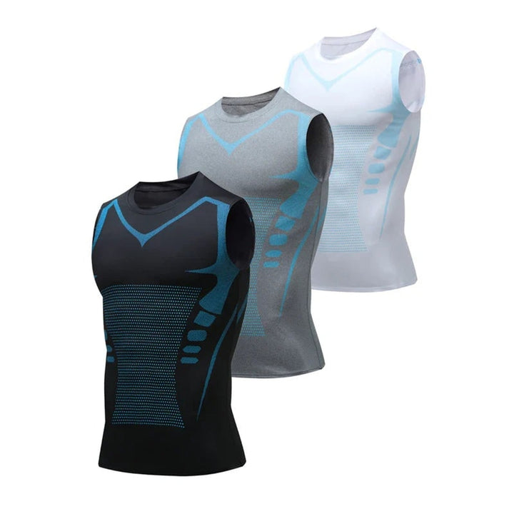 Men's Compression Tank Top Breathable Athletic Sleeveless Shirt For Gym Workout - Image 13