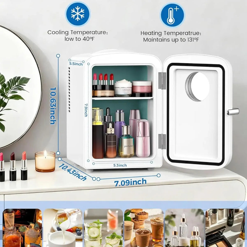 Mini Fridge Freezer Small Fridge Compact Refrigerator - Image 2