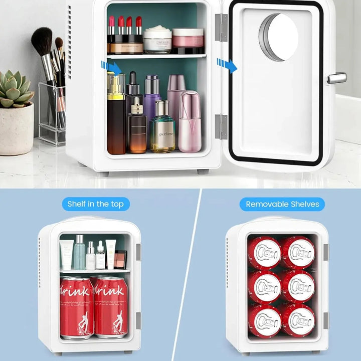 Mini Fridge Freezer Small Fridge Compact Refrigerator - Image 4