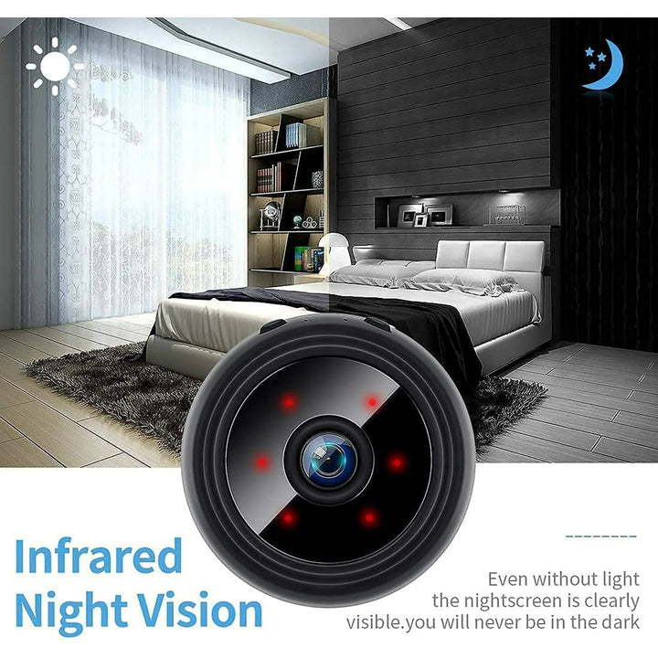 Mini Spy Camera Wireless Security Night Vision Portable Indoor Surveillance - Image 3